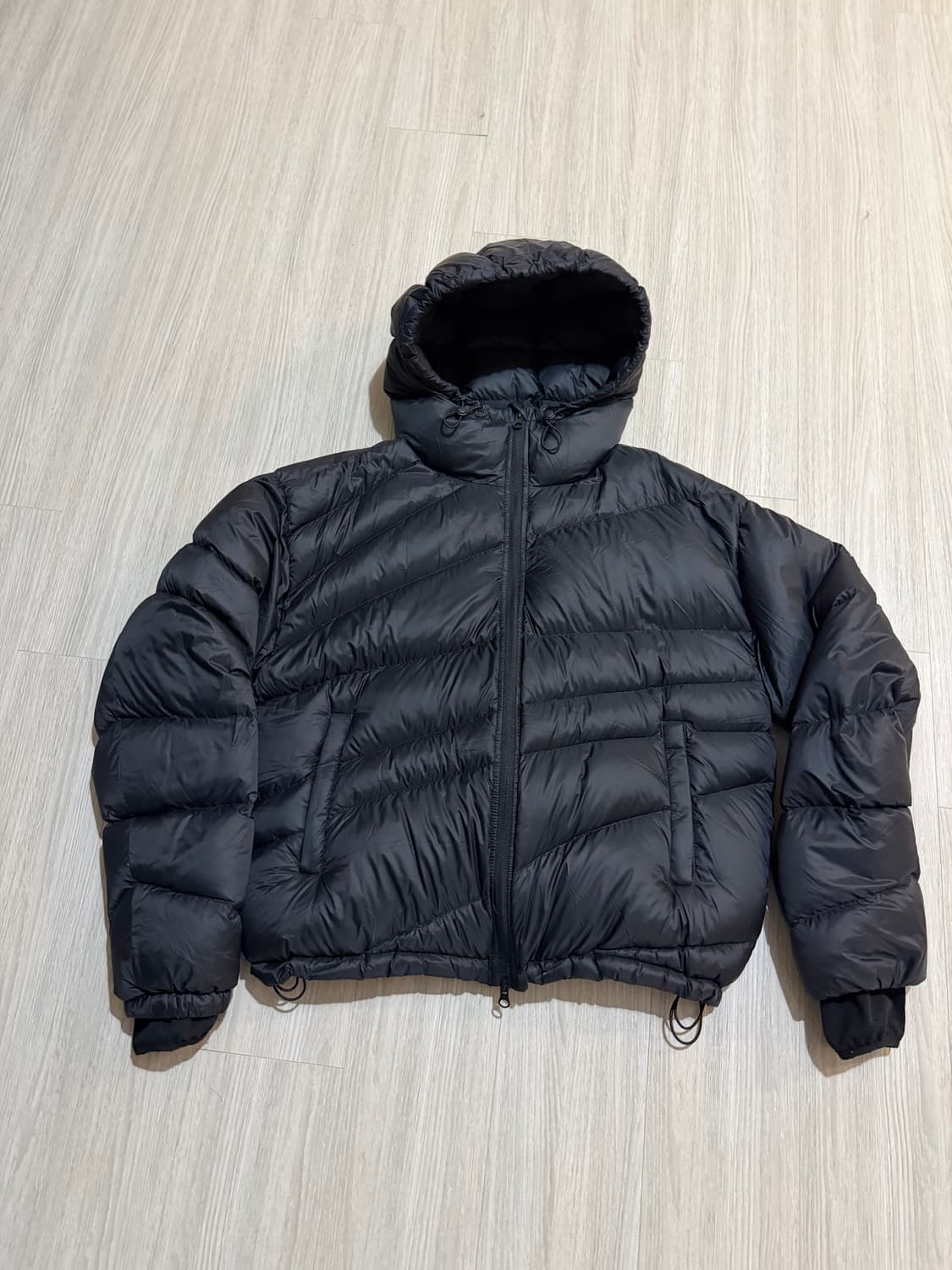 밈더x코인서울 다이애그널 다운자켓 상품이미지1