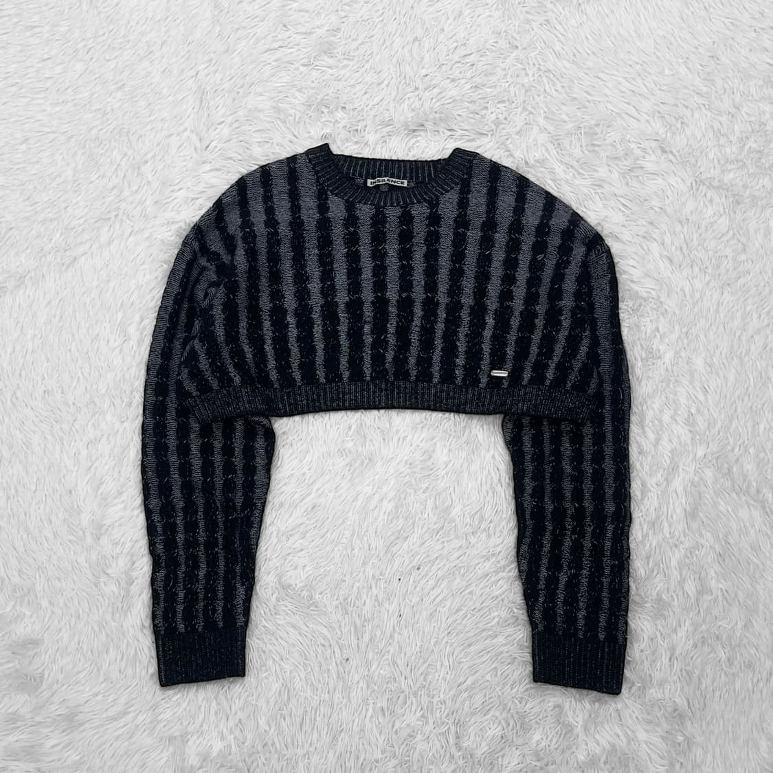 인사일런스 우먼 소프트 케이블 크롭 니트 상품이미지2