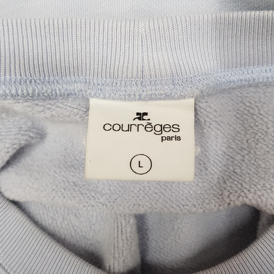 꾸레쥬 Courreges  로고 맨투맨 스웻셔츠 L사이즈 상품이미지5