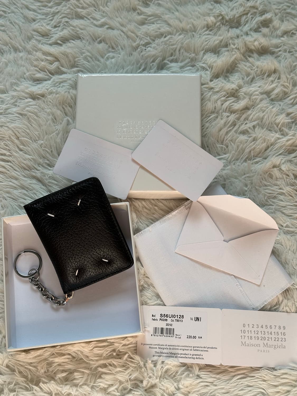 메종 마르지엘라 키링 카드지갑 블랙 상품이미지1
