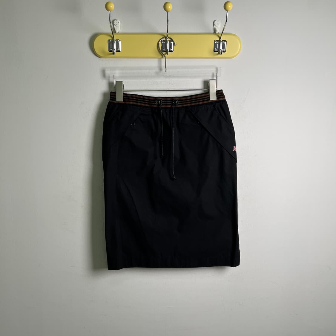 버버리 블루라벨 블랙 드로우코드 스커트 38 상품이미지1