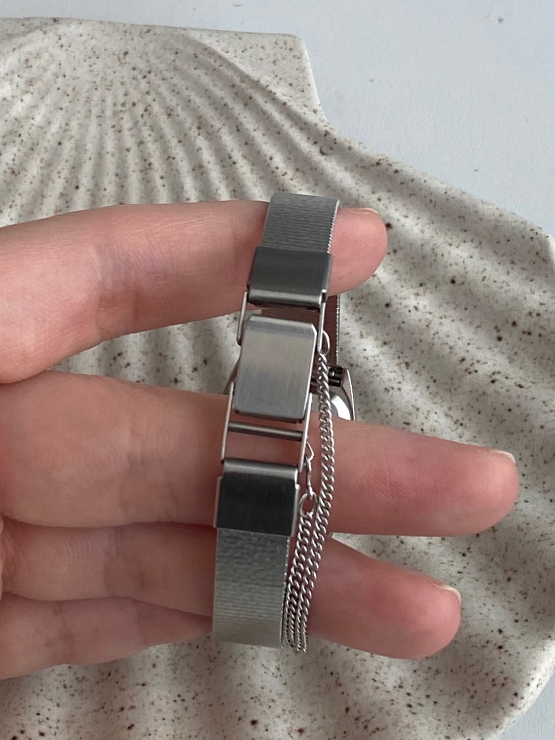Seiko 세이코 스노우 스퀘어 실버 쿼츠 상품이미지5