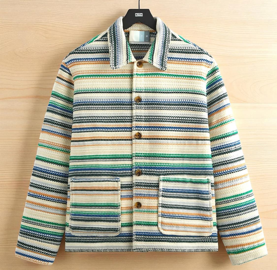 105)KITH 키스 23s/s 스트라이프 우븐 코치 자켓 봄가을 상품이미지1
