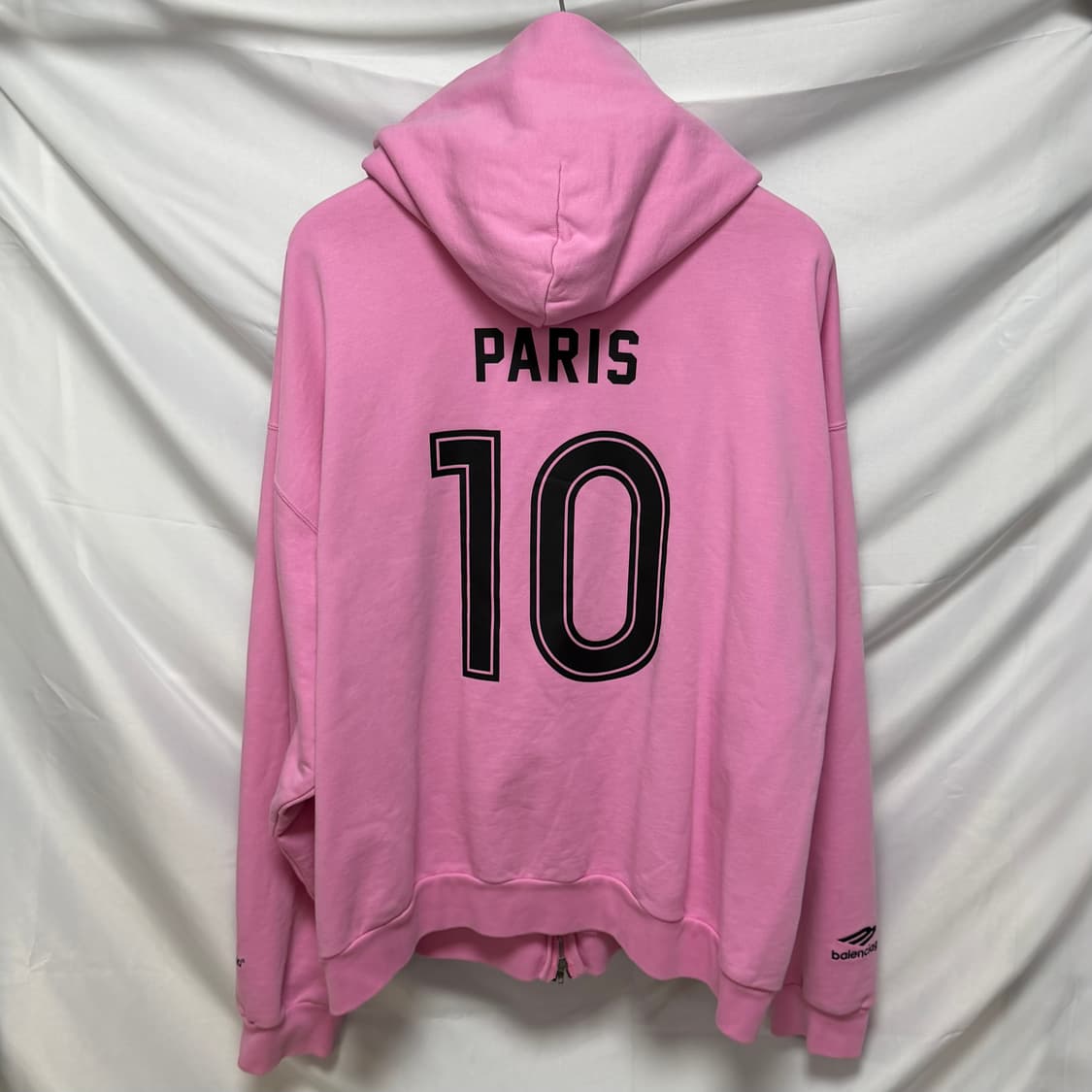 [S+급/L] 23FW 발렌시아가 사커 시리즈 후드집업 핑크 상품이미지5