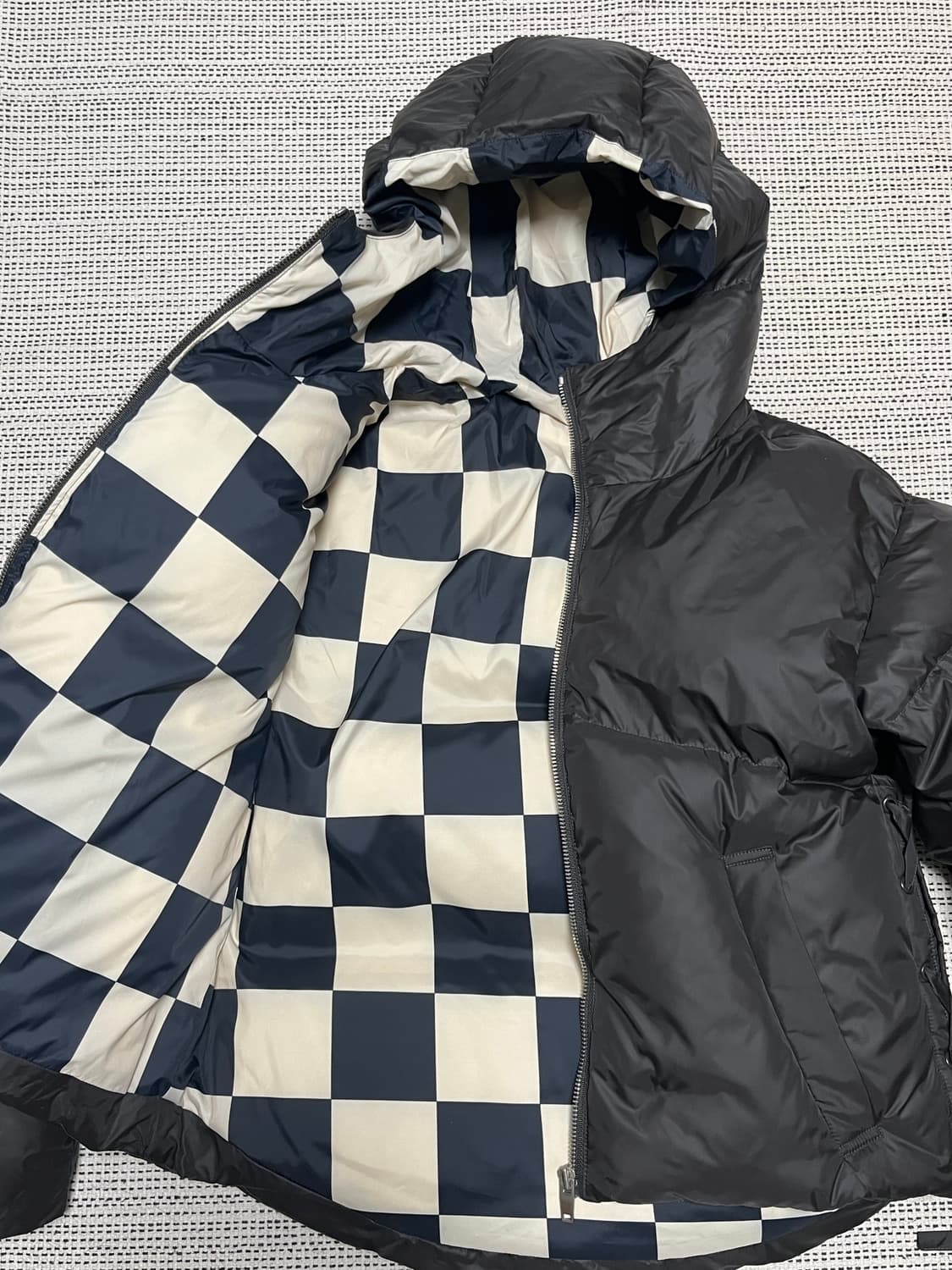구 더오픈/오픈와이와이 Checker Board 패딩 상품이미지3