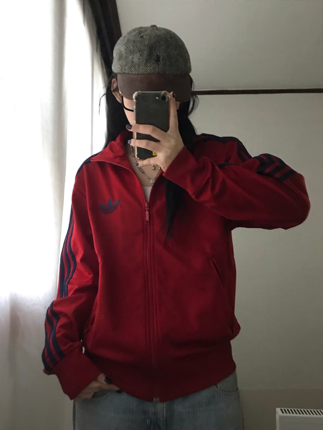 아디다스 버건디 네이비 구파이어버드 져지 상품이미지5