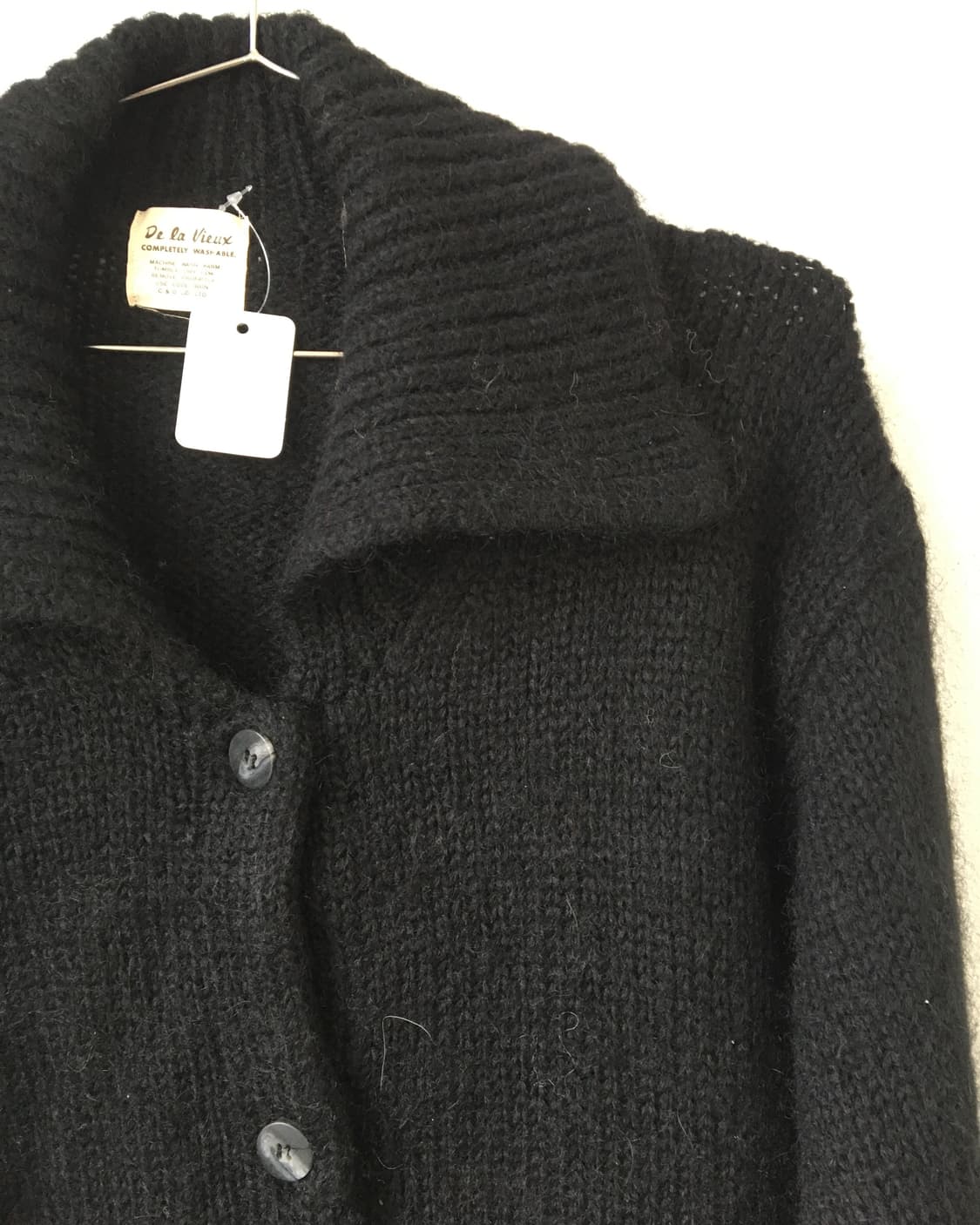 Black knit cardigan 상품이미지4