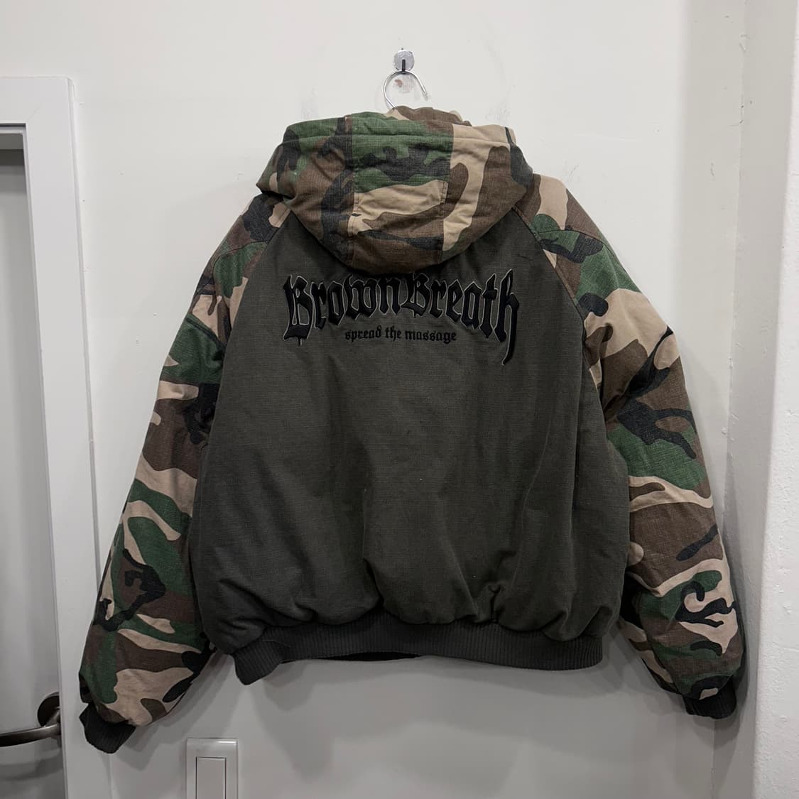 브라운브레스 N2B 래글런 카모 후드 숏 푸퍼패딩 상품이미지6