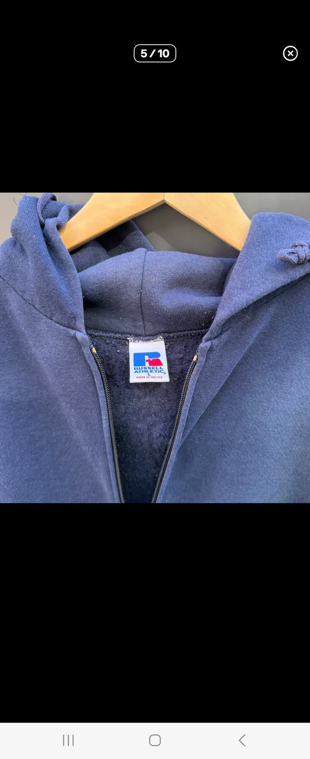 90s Vintage Russell Athletic 러셀 후드집업 상품이미지3