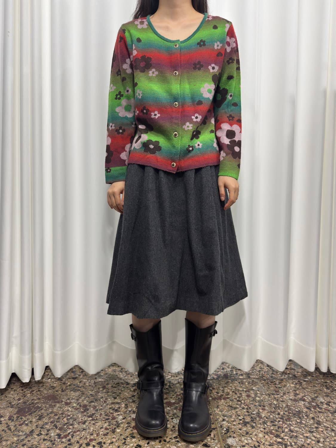 flower knit cardigan 상품이미지3