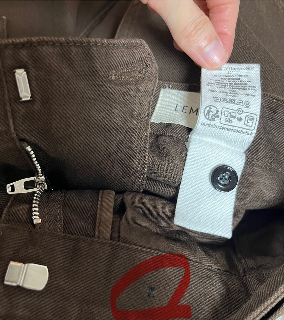 LEMAIRE 르메르 브라운 벨트 와이드 팬츠 상품이미지5