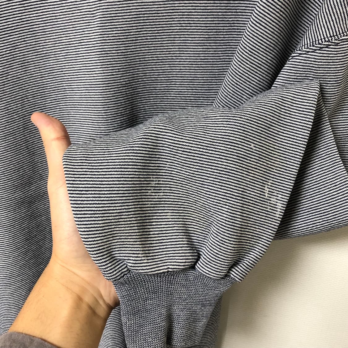 90s vtg USA 빈티지 러셀 스트라이프 L 상품이미지8