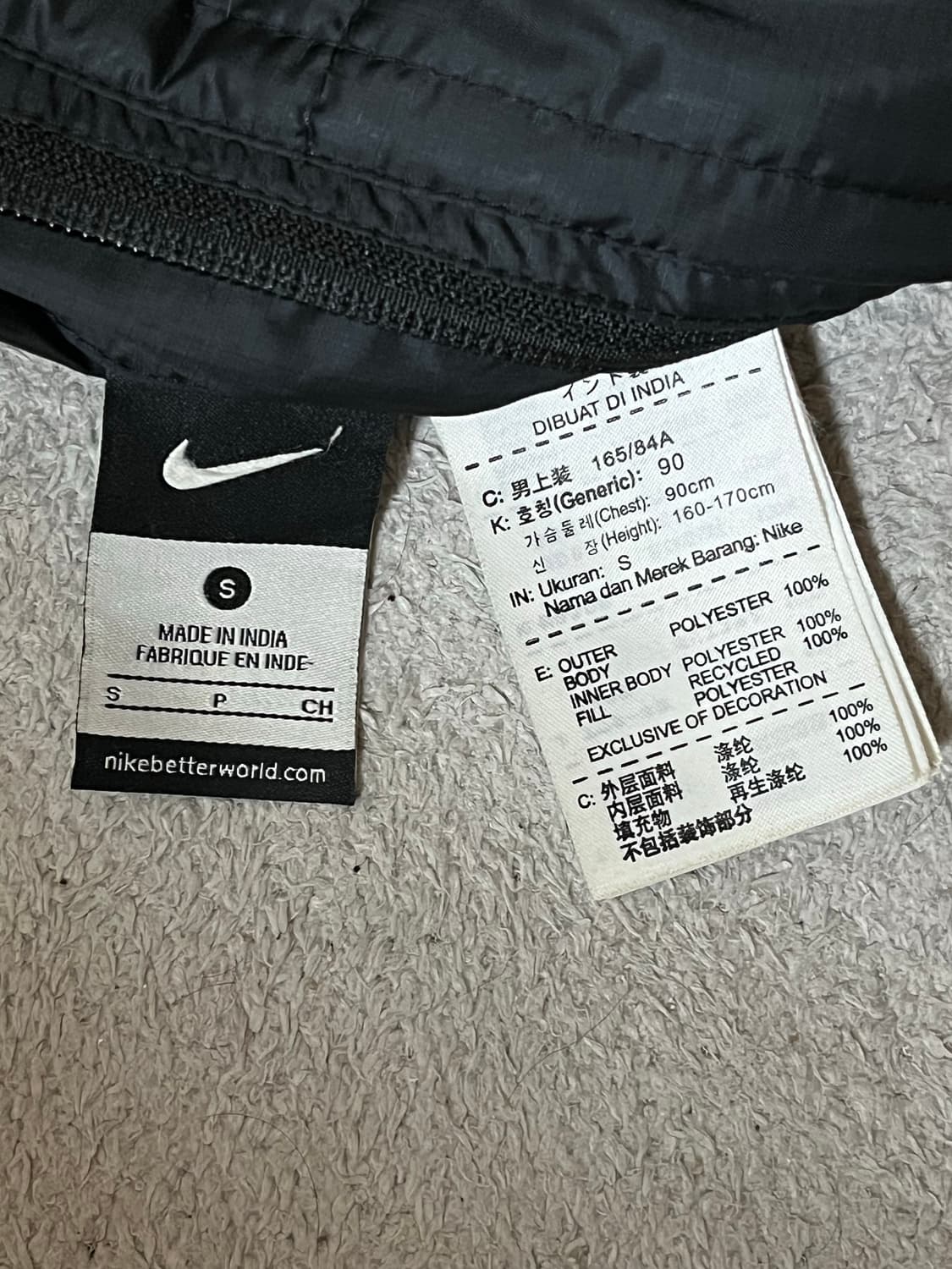 나이키 유벤투스 리버서블 양면 자켓 점퍼 경량패딩 S (90) 상품이미지5