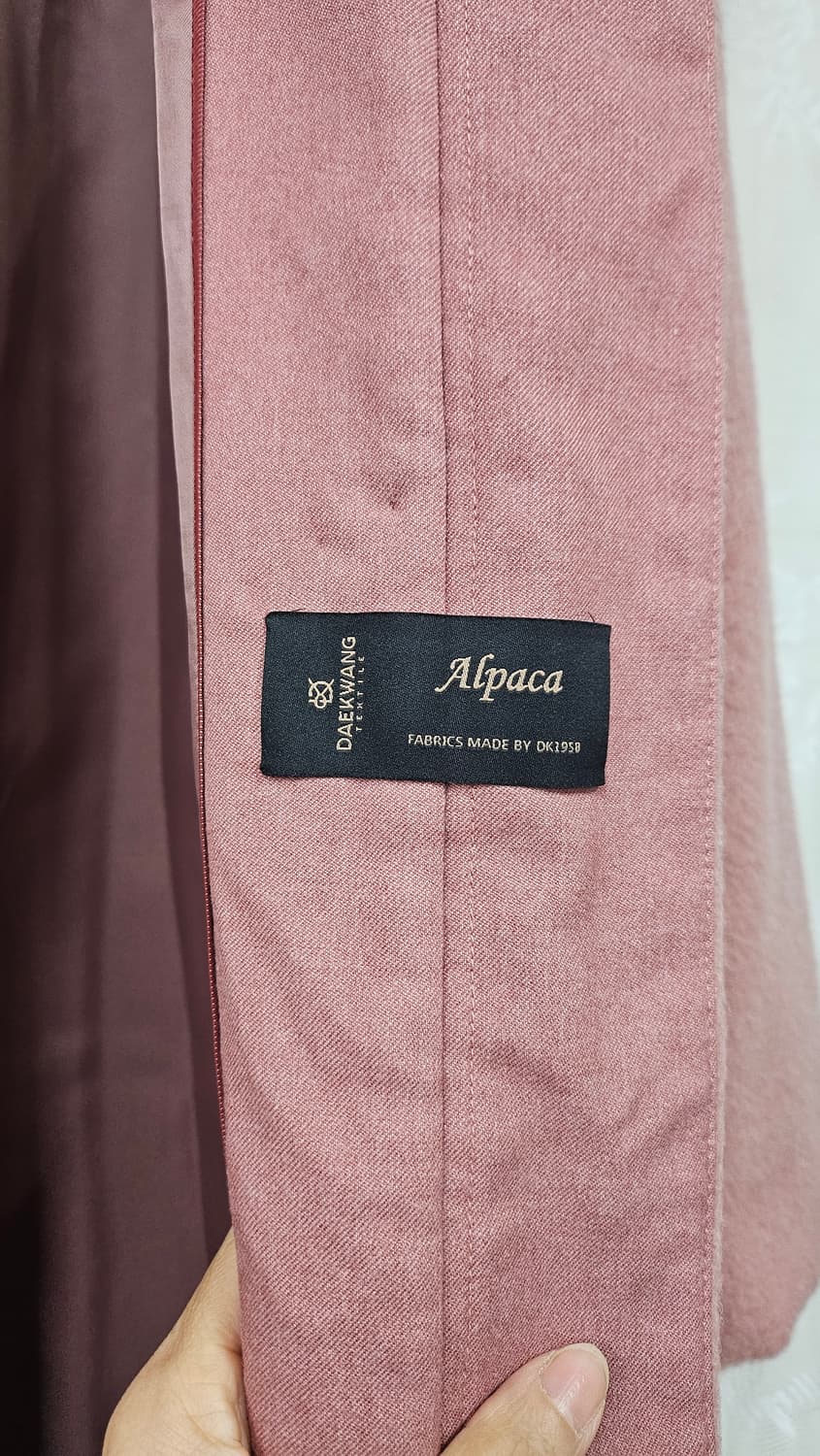 피치색상  알파카 코트 상품이미지8