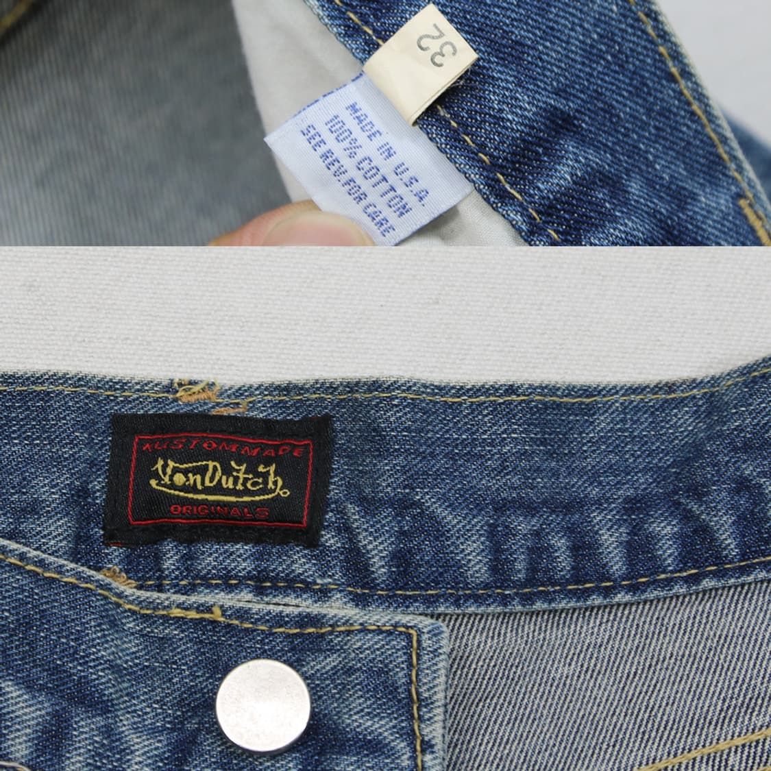 (착용컷) Von Dutch 데님 팬츠 (남성용 31.5) 상품이미지6