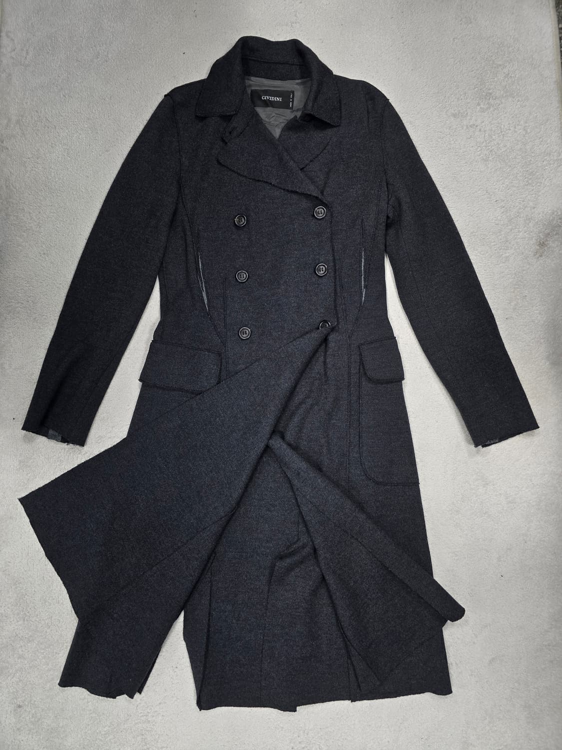 Cividini 치비디니 여성 그레이 울 코트 40사이즈 상품이미지3