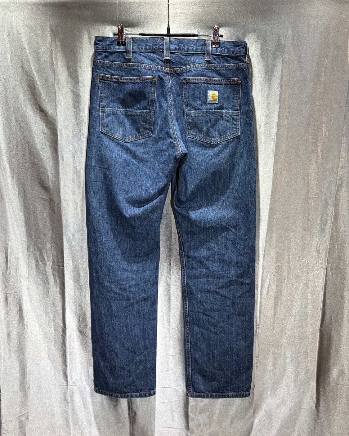 33in CARHARTT 칼하트 포켓 박스로고 릴렉스드핏 중청 데님팬츠 상품이미지3