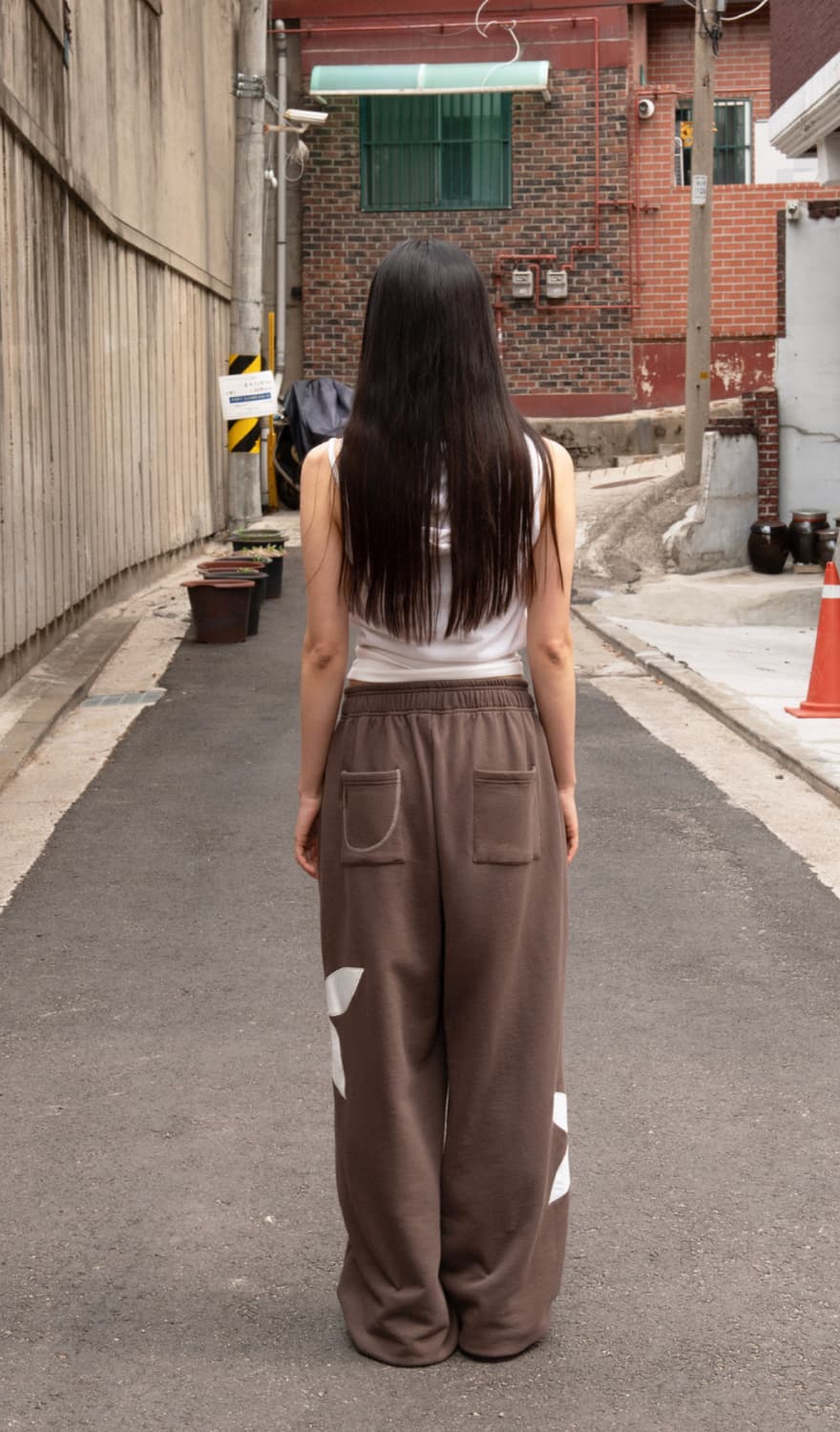 보나츠팔레트 무드 데이지 라이트 루즈 팬츠_브라운 M 상품이미지3