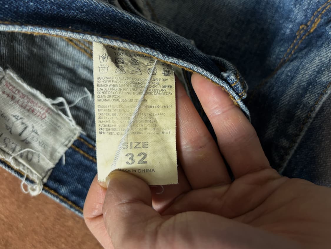 레귤러 데님팬츠 데미지 커스텀 상품이미지9