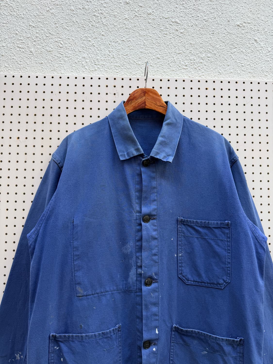 FADED WASHED BLUE OLD VINTAGE 프렌치워크자켓 상품이미지3