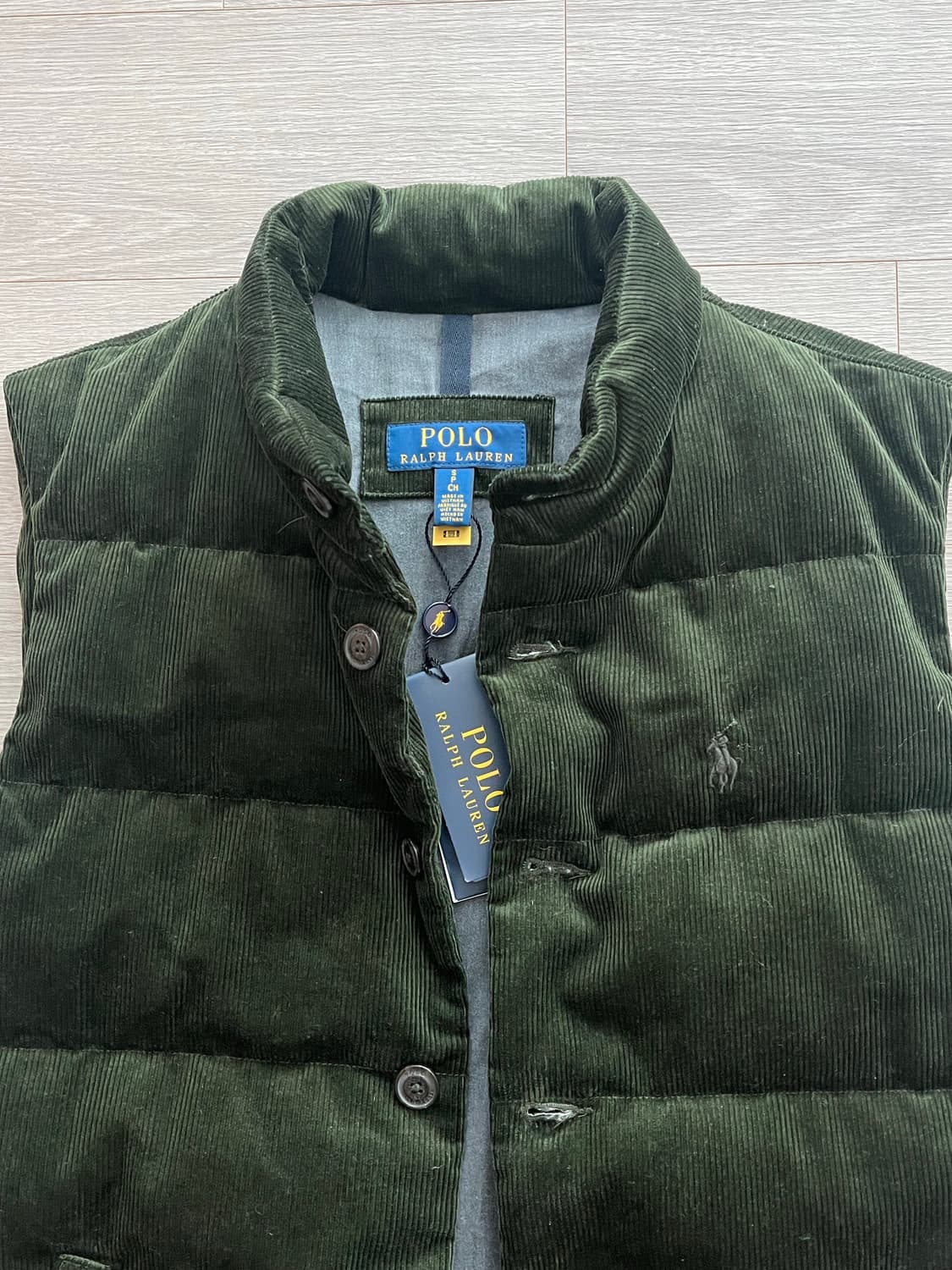  (백화점구매,새상품) 폴로 랄프로렌 윈턴 코듀로이 다운 패딩 조끼 베스 상품이미지4