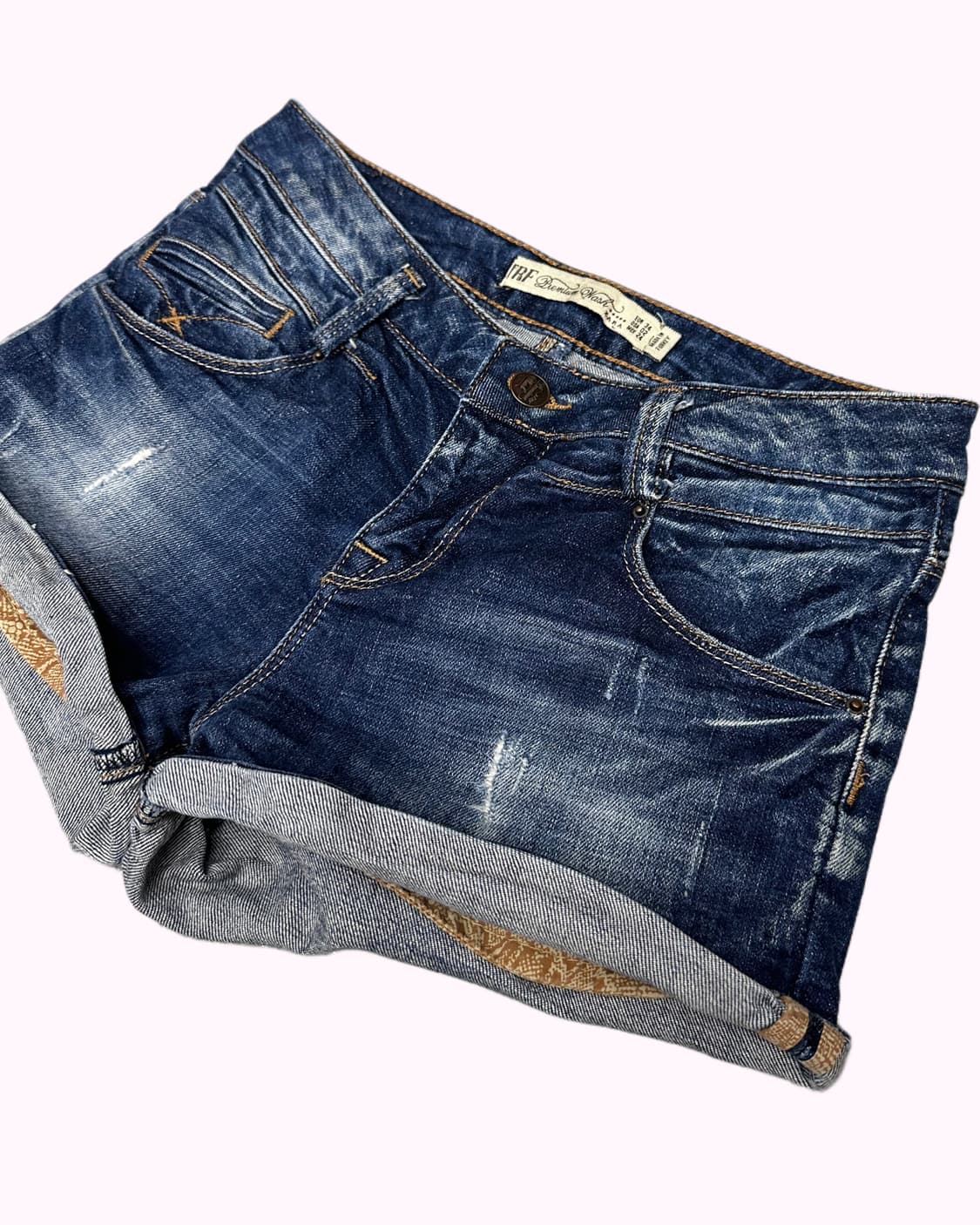 vintage washing denim shorts 상품이미지3