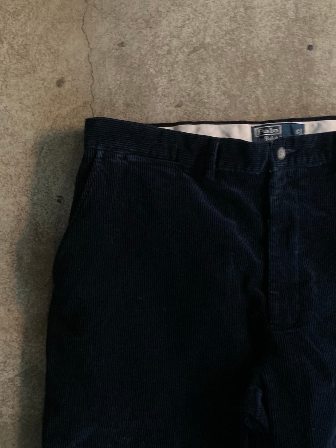 폴로 랄프로렌 플레인 프론트 코듀로이 팬츠 네이비 36X32 상품이미지2