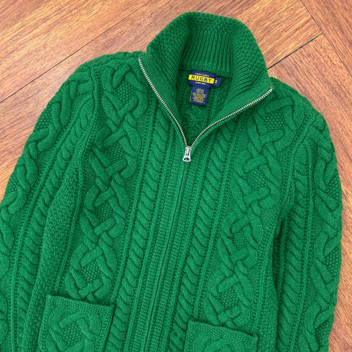 여성용 S 폴로 랄프로렌 럭비 케이블 투웨이 니트 집업  상품이미지4