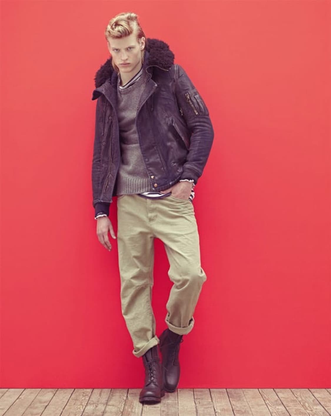 데카르넹 발망 fw10 왁스드 봄버 상품이미지7