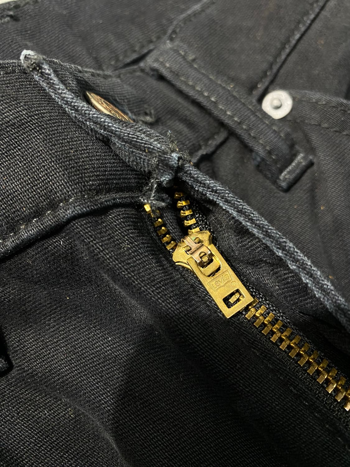 [31] 00s Levi's 517 리바이스 흑청 부츠컷 데님팬츠 상품이미지3