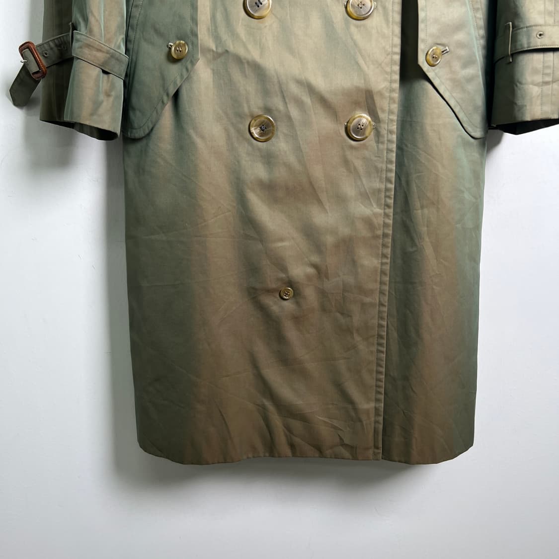 버버리 빈티지 투톤 더블 브레스티드 트렌치 코트 90 상품이미지6