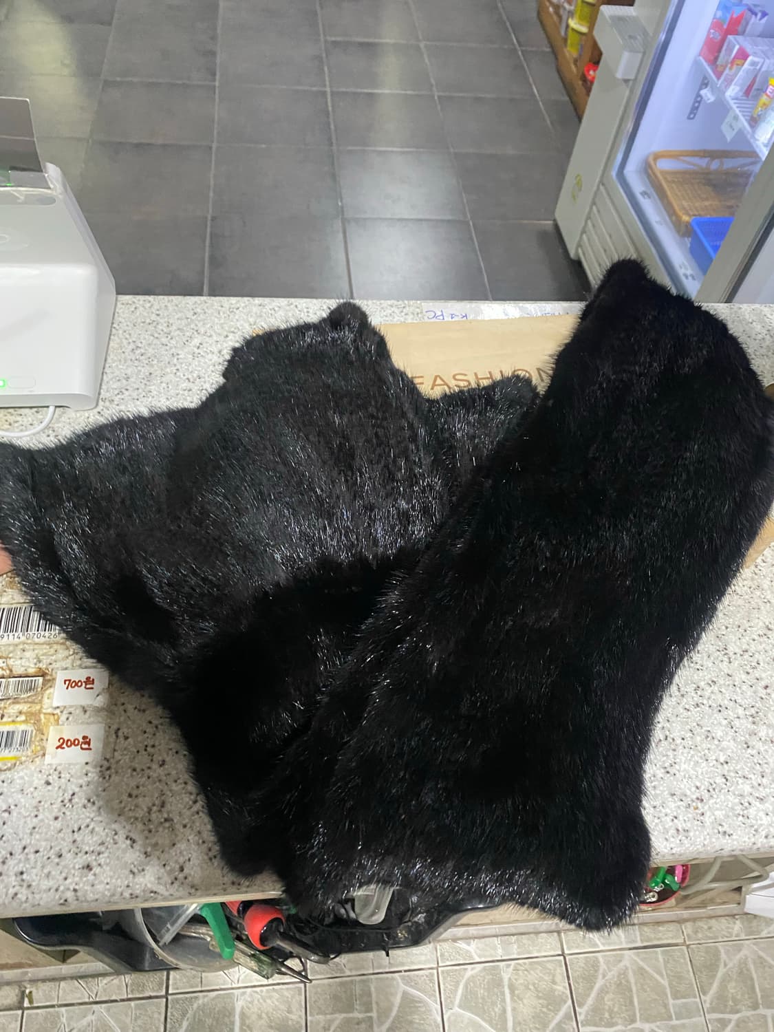 블랙 리얼 밍크 목도리 상품이미지4