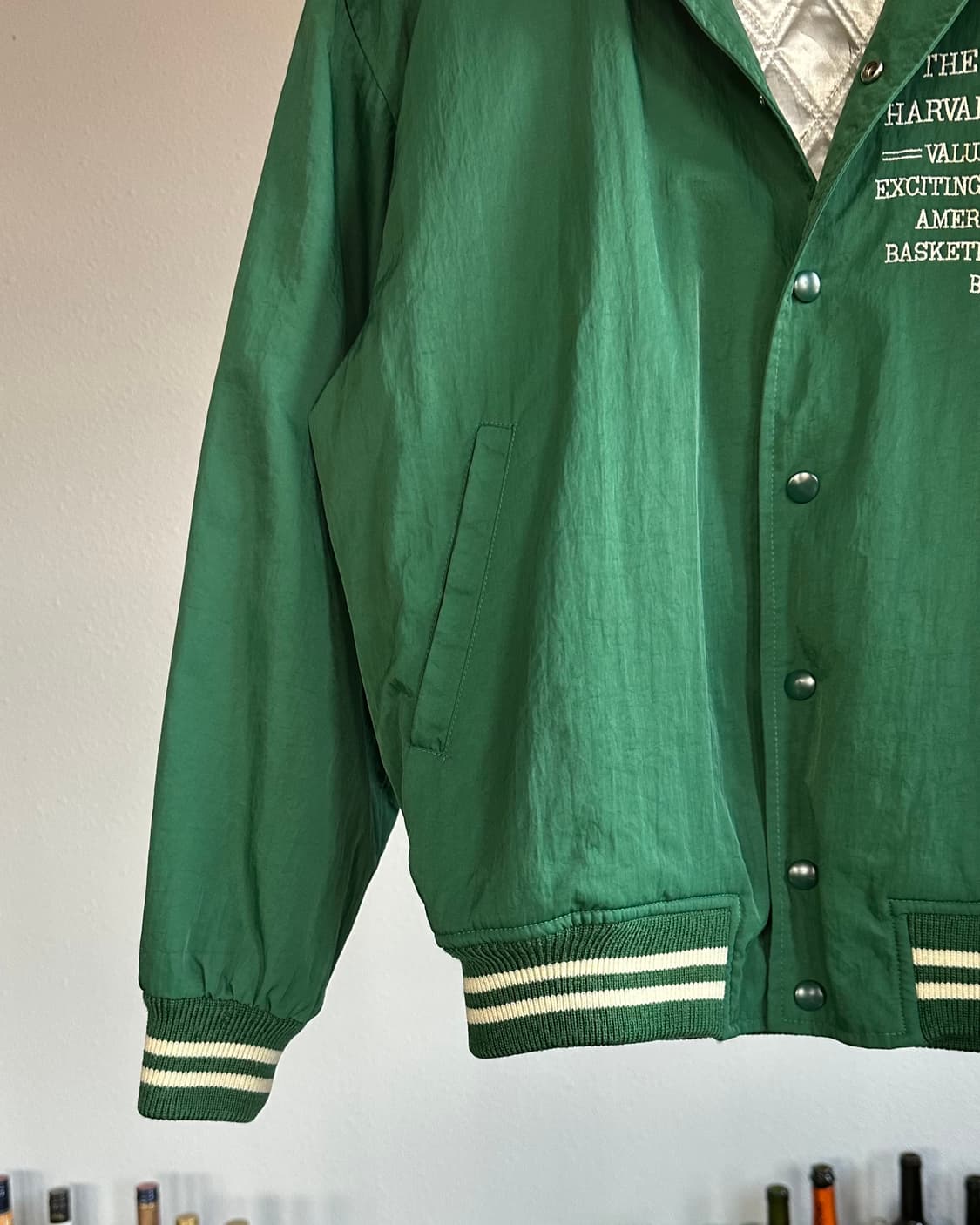 [M]JPN 하버드 대학교 스포츠 클럽 패디드 나일론 바시티 자켓 상품이미지6