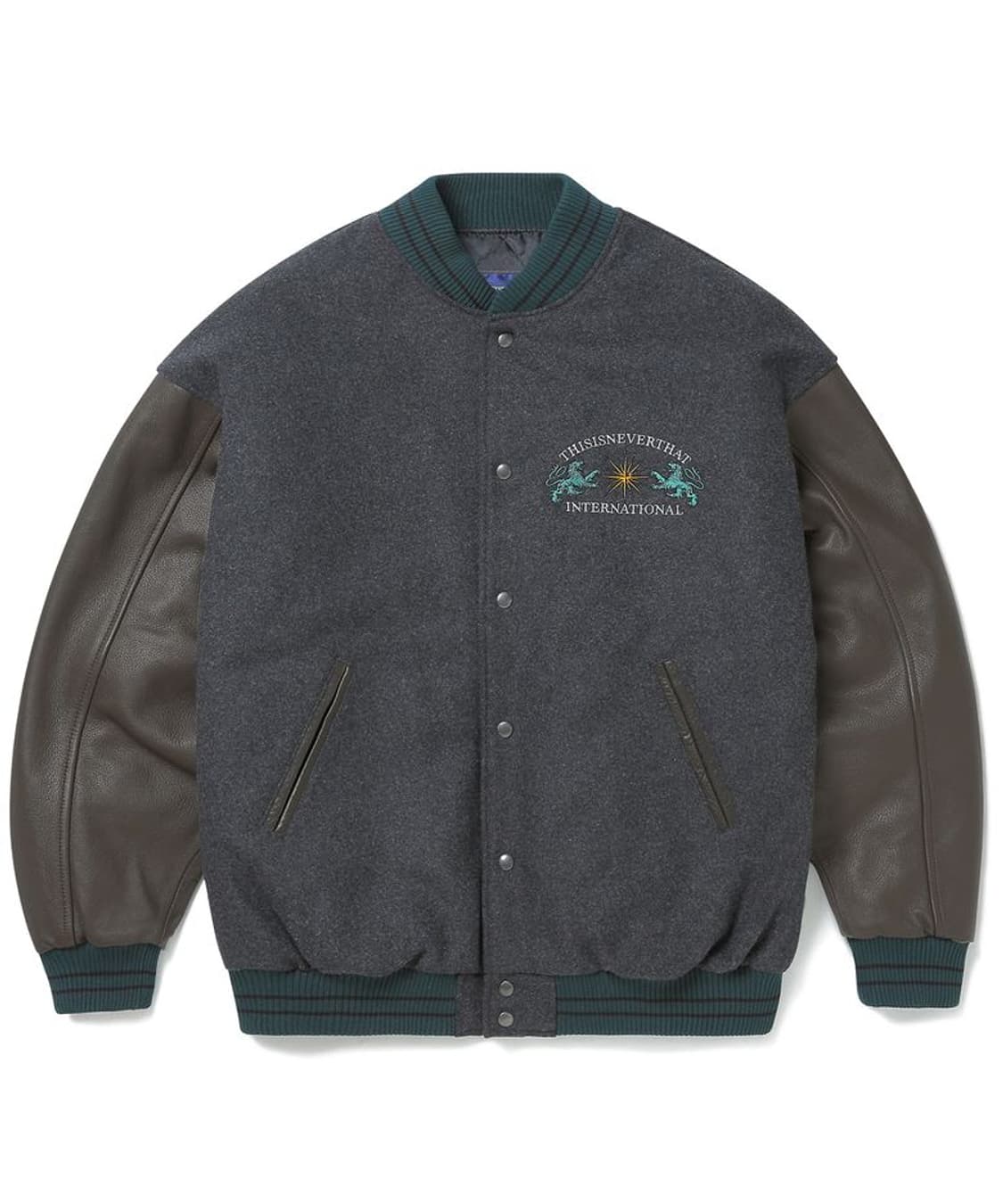 디스이즈네버댓 lion 바시티 자켓 s 상품이미지2