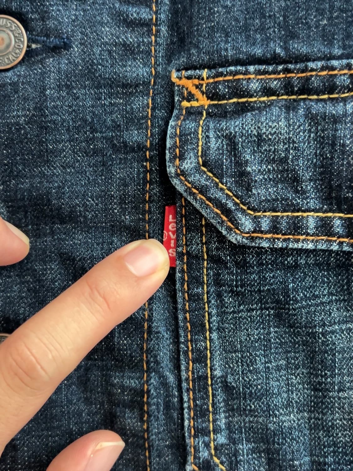 리바이스 70699 레드탭 데님 워크자켓 S 상품이미지6