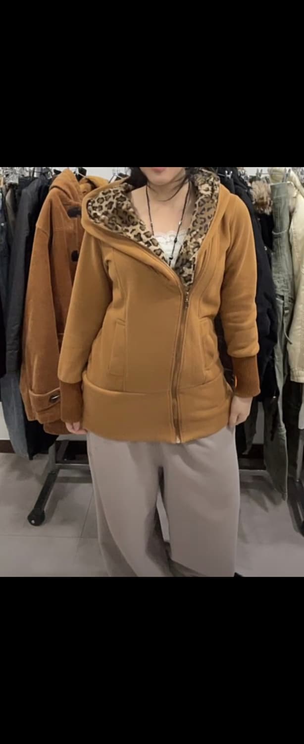  선가든 호피 후드집업+후드패딩자켓 상품이미지2