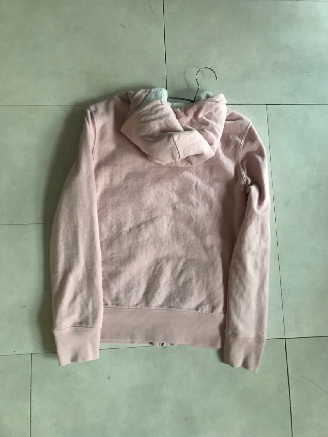 갭 연핑크 퍼후드집업 상품이미지9