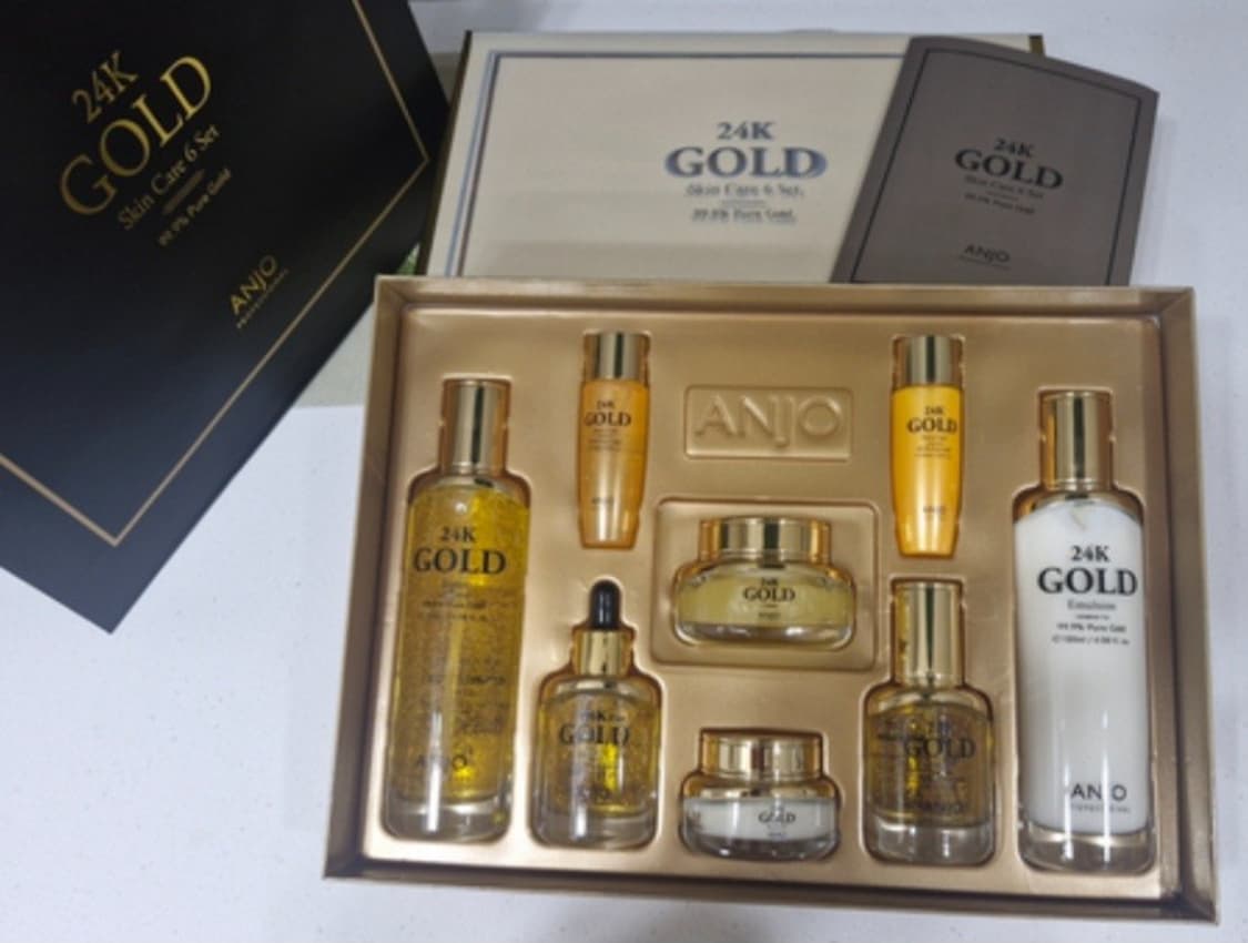 앙쥬 프리미엄 24K 골드 8종 선물세트  고급 쇼핑백증정 기능성화장품
 상품이미지2