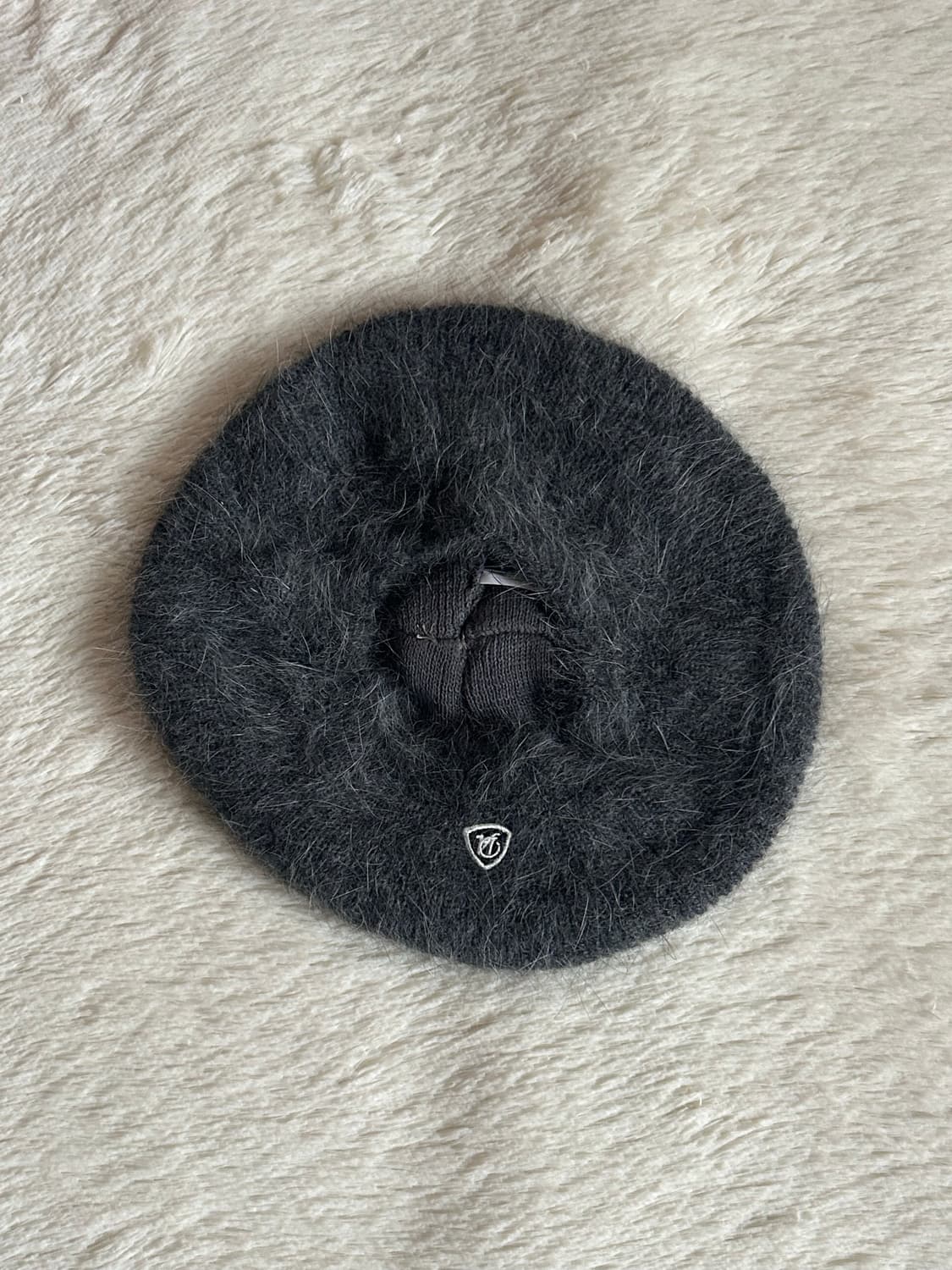 다이애그널 앙고라 베레모 블랙, 그레이 상품이미지6