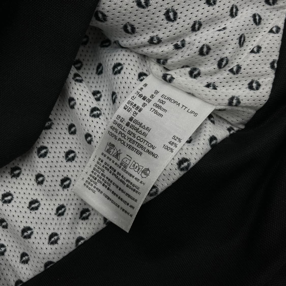 아디다스 여성 유로파 립스 블랙 트랙탑 100 상품이미지5