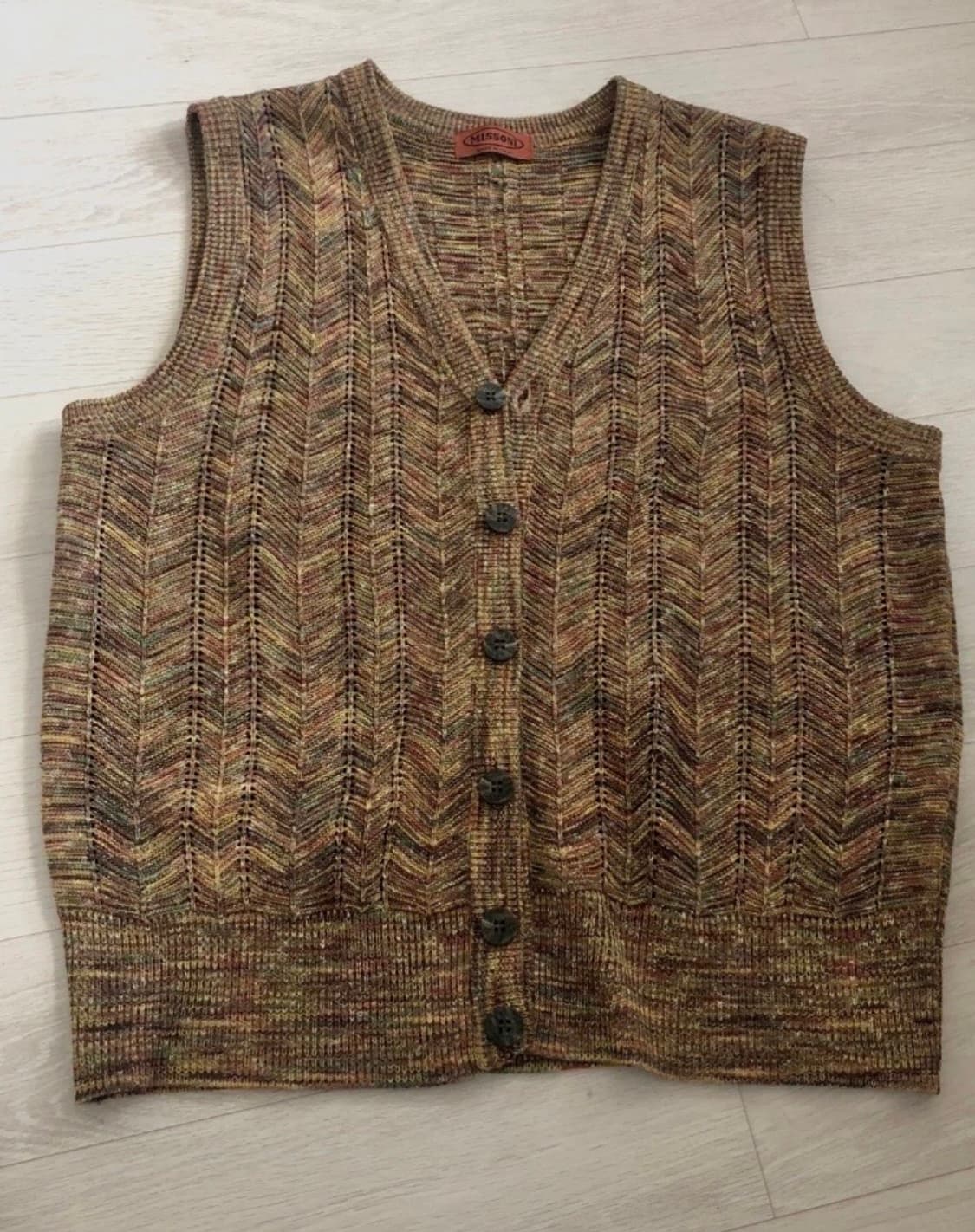 빈티지 미쏘니 니트 조끼 상품이미지1
