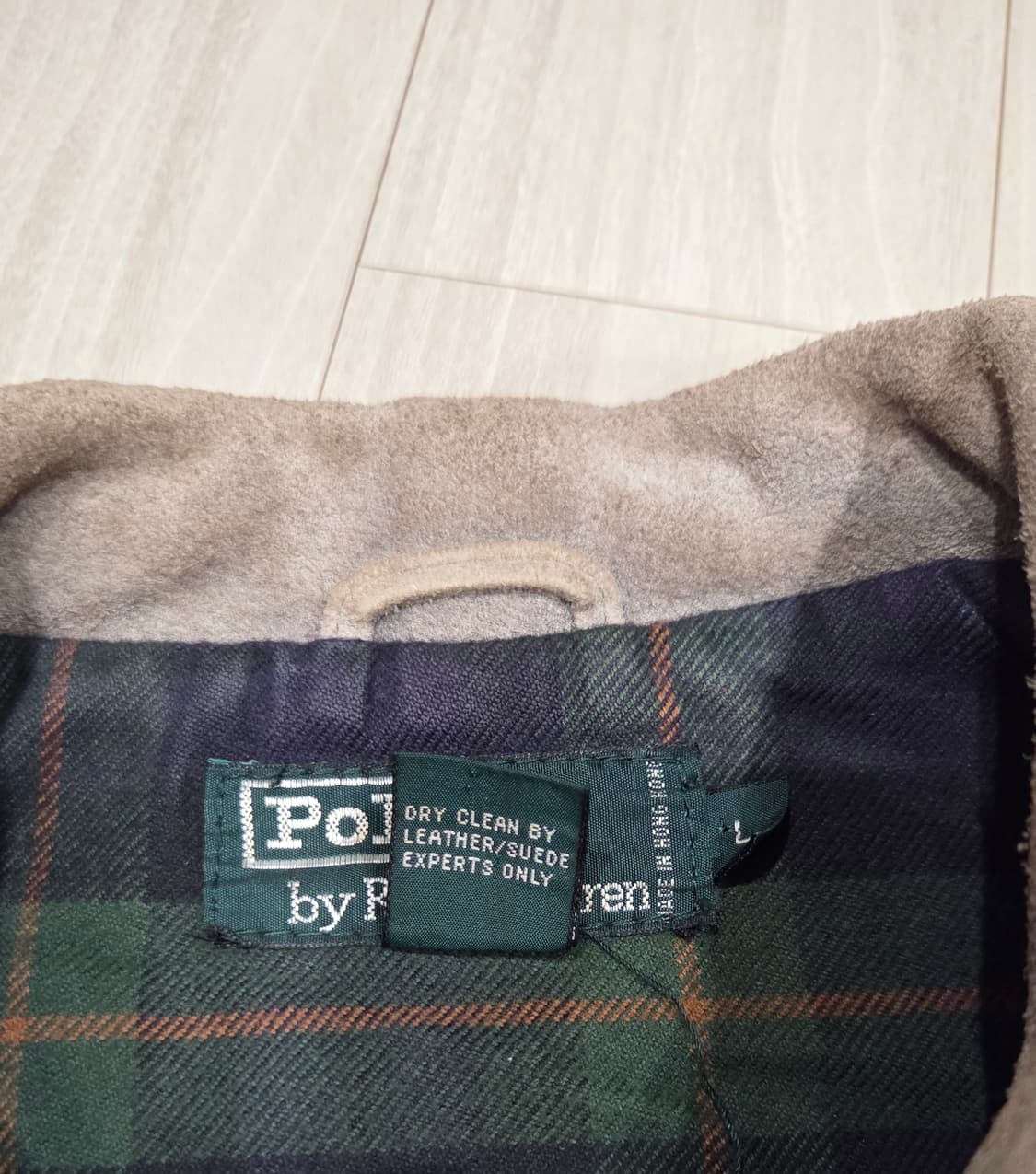 90s 폴로 랄프로렌 소가죽 스웨이드 봄버 자켓 상품이미지4