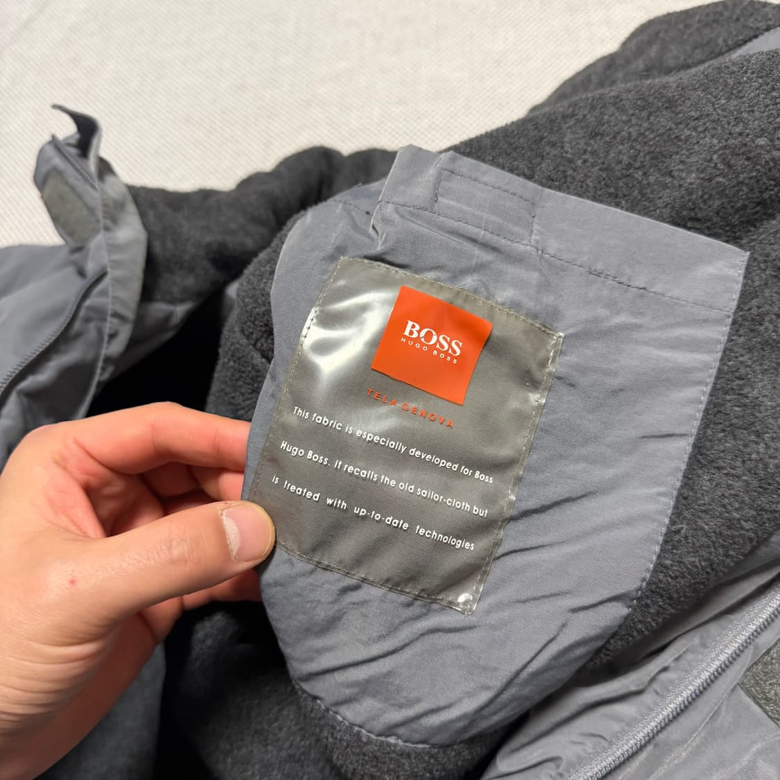 HUGO BOSS 휴고 보스 기모 봄버 자켓 상품이미지4