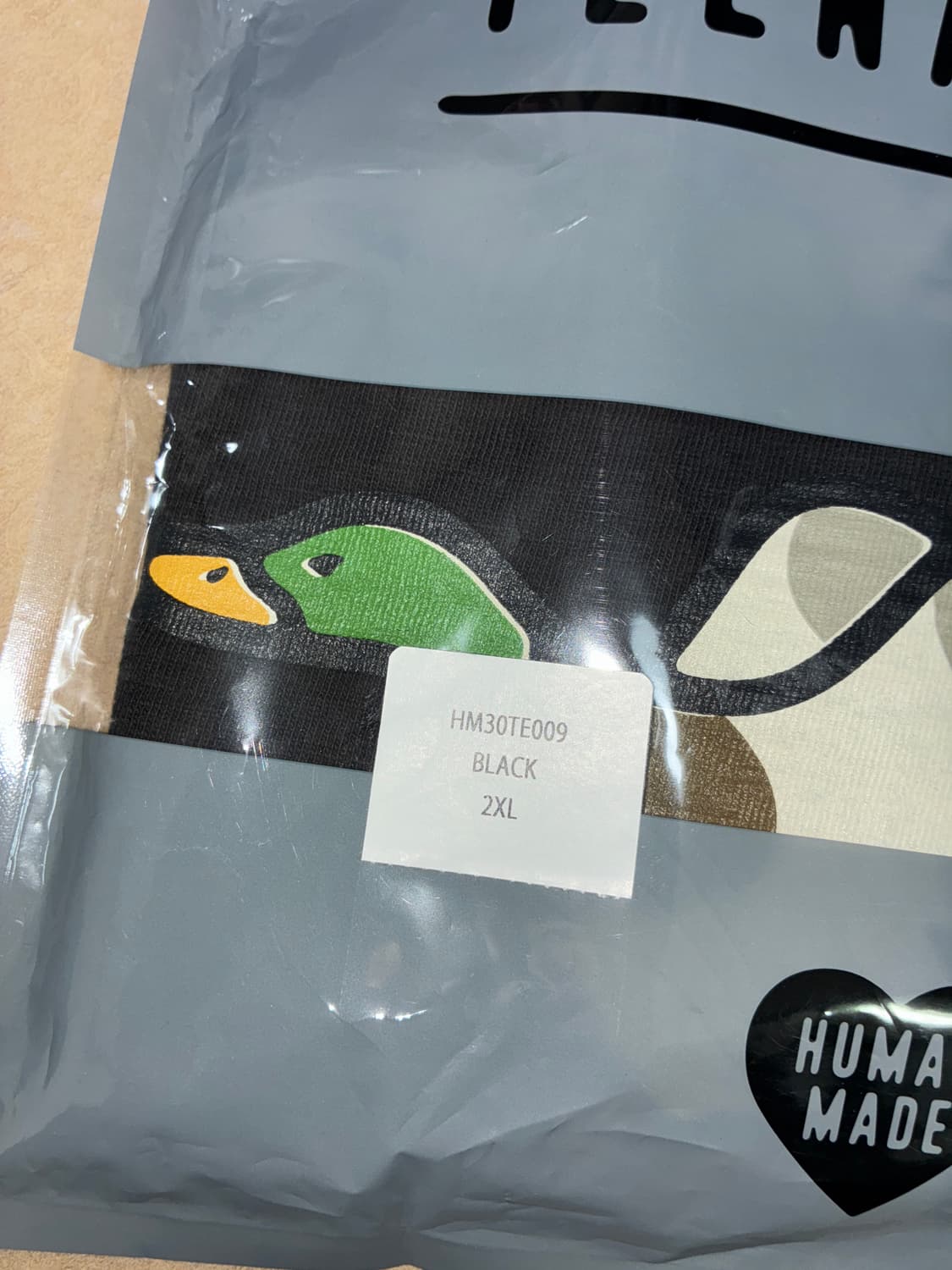 휴먼메이드 오리 그래픽 티셔츠 블랙 상품이미지4