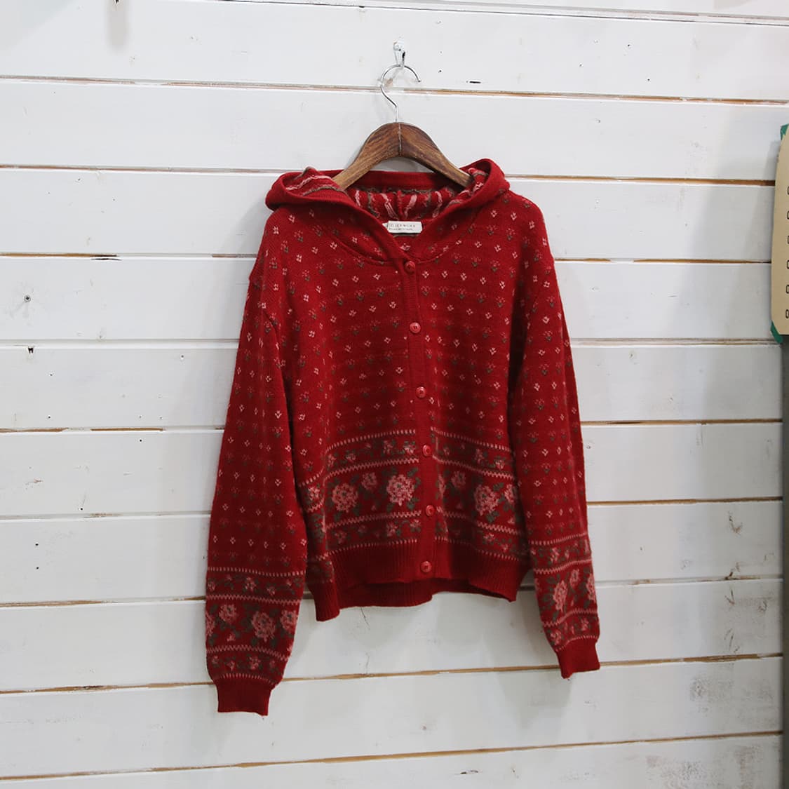 ATELIER MEIKU 울 패턴 후드 니트 자켓 (여성용 11) 상품이미지2