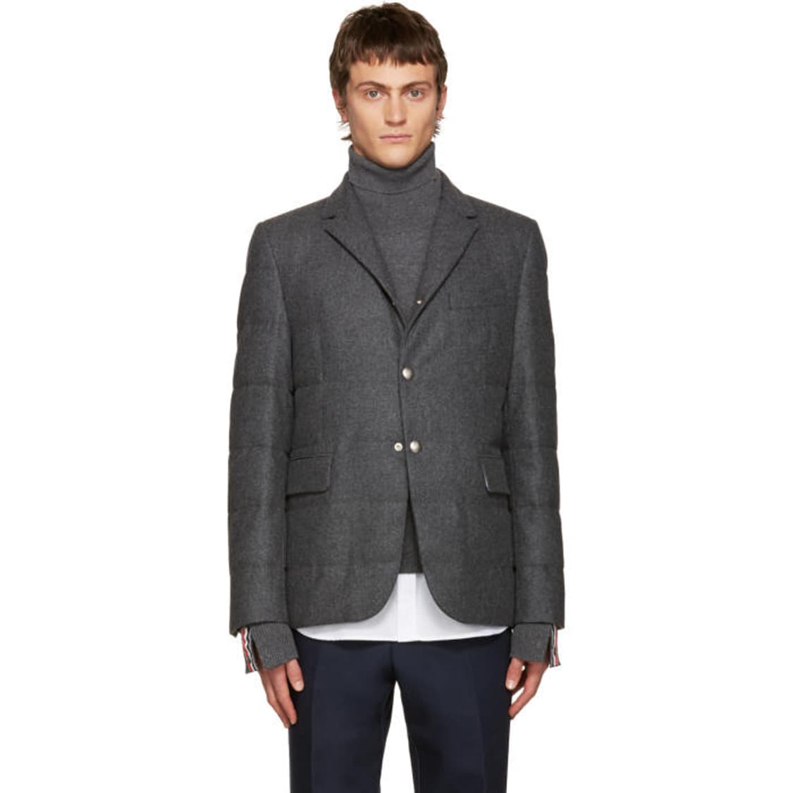 [3 SIZE] 몽클레어 감마 블루 패디드 블레이저 상품이미지1