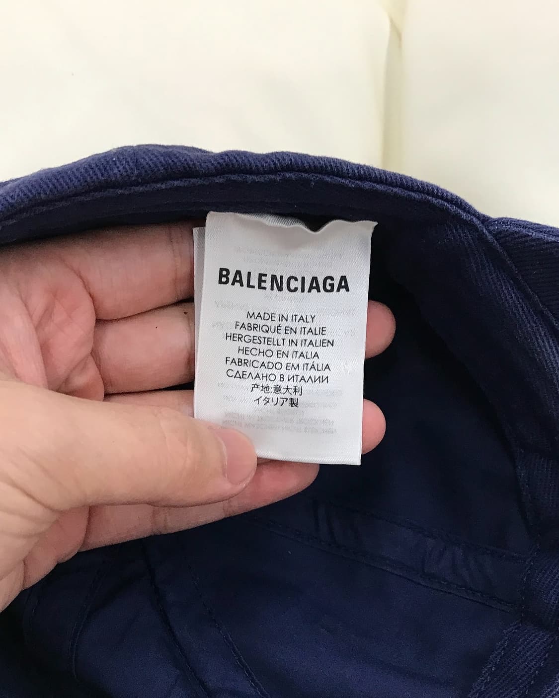 발렌시아가 워시드블루 볼캡 모자 상품이미지5