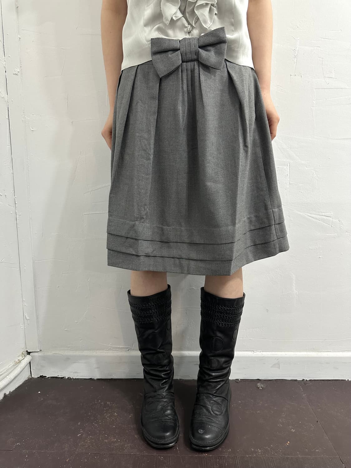 grove ribbon midi skirt 상품이미지4