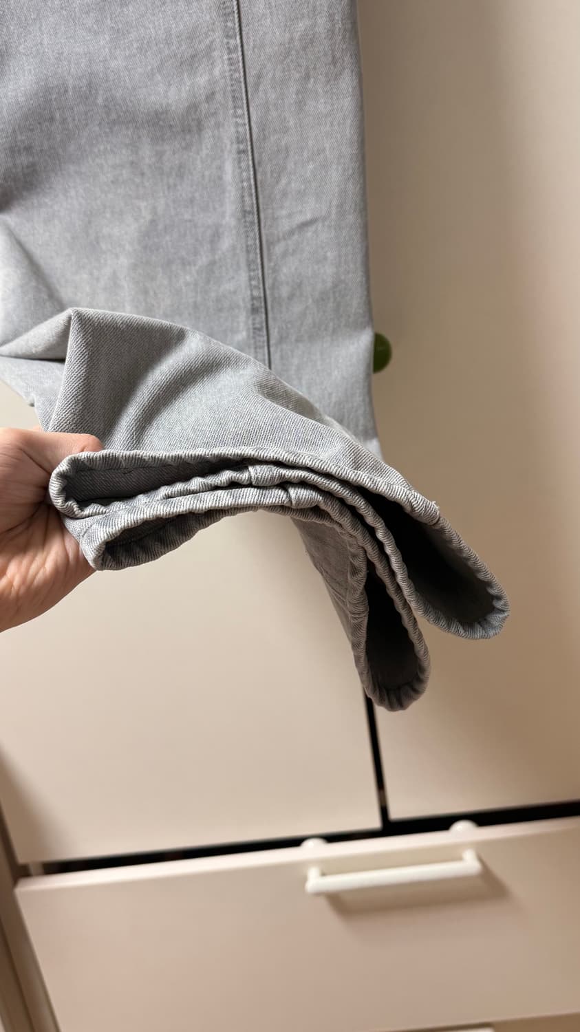 [XL] 아모멘토 25fw 컬러 인디고 데님 그레이 상품이미지5