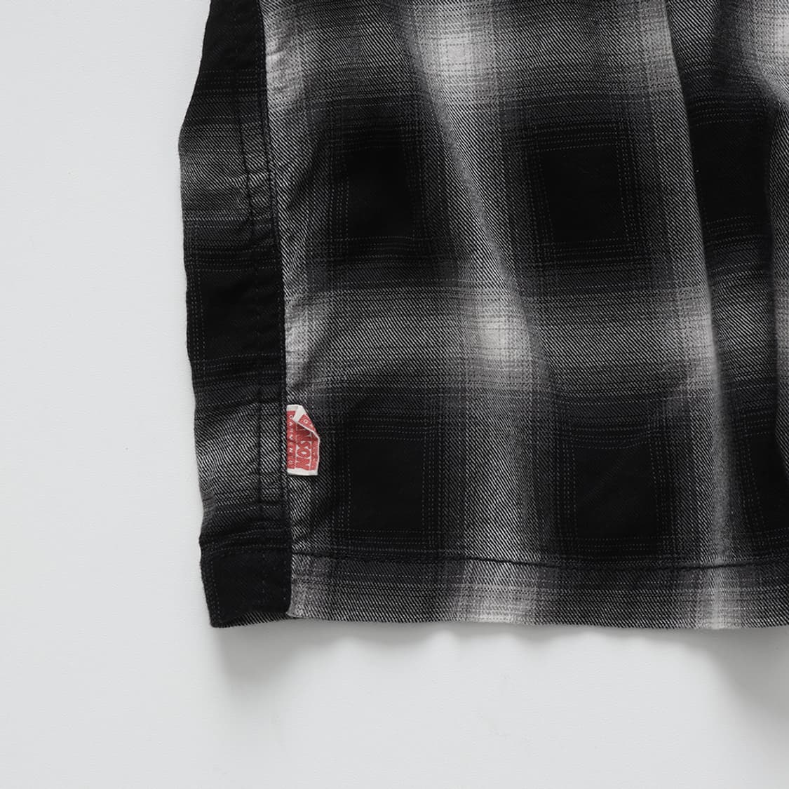 HINSON Ombre Check Zip S/S Shirt 상품이미지10